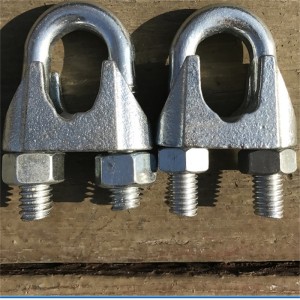 Din741 Clip de cable de zinc fundido para hardware de línea eléctrica