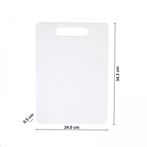 Tabla de corte plástica antideslizante blanca durable durable segura de la cocina del lavaplatos libre de BPA
