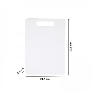 Tabla de corte plástica antideslizante blanca durable durable segura de la cocina del lavaplatos libre de BPA