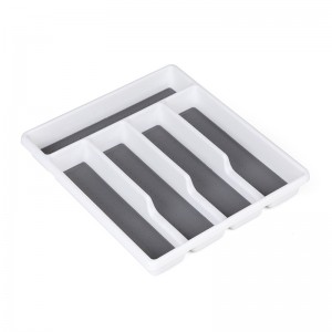 Bandeja de cubiertos de plástico de 5 compartimentos Bandeja de cubiertos