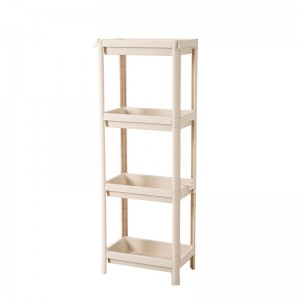 Estante de almacenamiento plástico de alta calidad del estante del almacenamiento de la cocina multifuncional de 4 capas