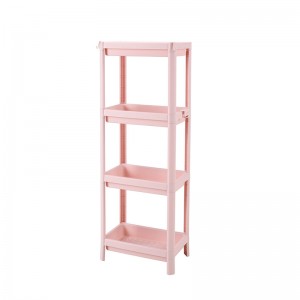Estante de almacenamiento plástico de alta calidad del estante del almacenamiento de la cocina multifuncional de 4 capas