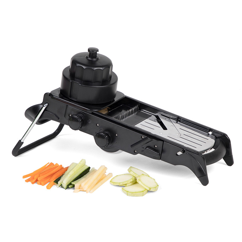 Máquina de cortar mandolina ajustable con máquina de cortar verduras en espiral para cocina