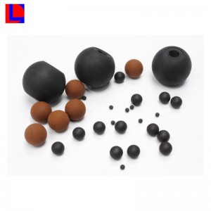 Bola de goma hueca NBR OEM con 9 mm