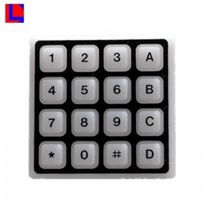 Teclado de caucho OEM conductor