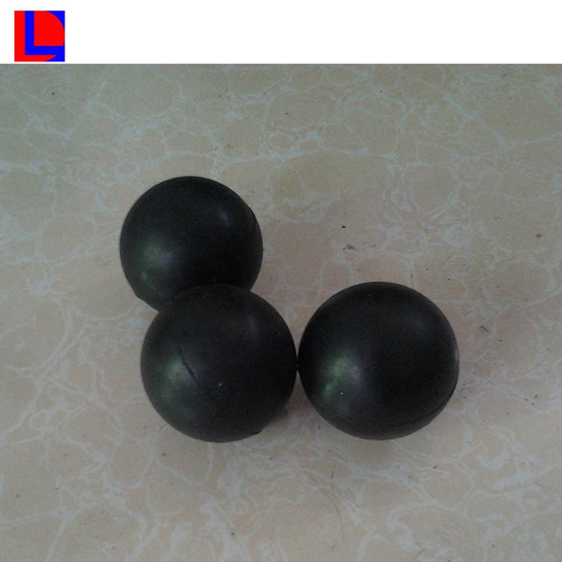 Bolas de goma maciza de silicona color negro de 7mm.