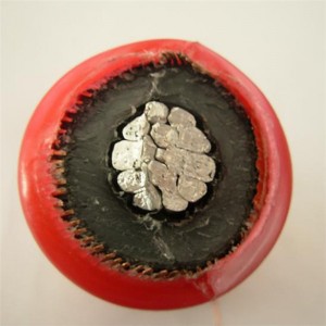 Cable de potencia de 15KV 8.7 / 15KV Xlpe Copper Core MV con armadura metálica