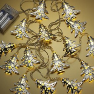 Lámpara de cadena de hierro árbol de navidad