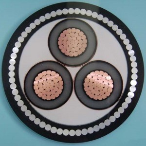 1-30KV 6 mm 3 Core Swa Cable IEC60502, SANS 1339, BS 6622, AS / NZS1429.1, NFC 33226, CSA C 68.5