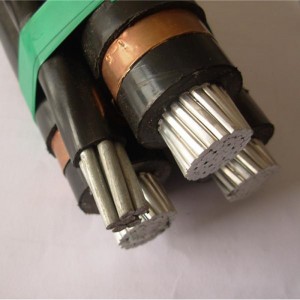 Cable de antena Cable Triplex Cable aéreo 19 / 33KV 3x95mm2 3X185mm2