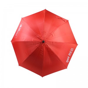 Pongee 190T Long Shaft Automatic Type Custom Golf Umbrella con logotipo