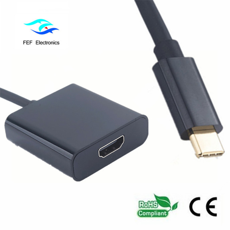 USB tipo c a usb3.0 hembra + HDMI hembra + convertidor PD caja metálica FEF-USBIC-005A