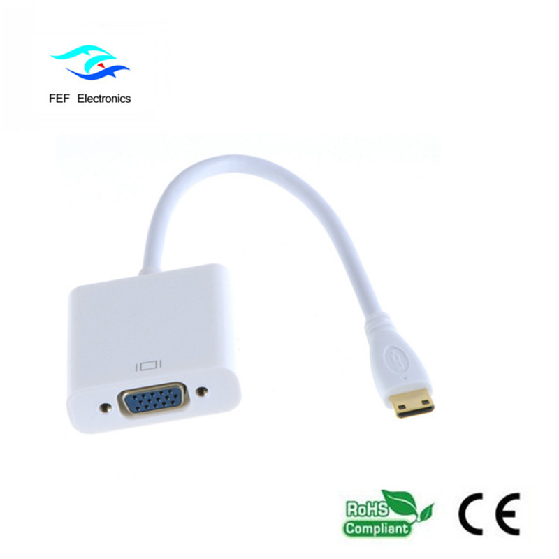Mini convertidor HDMI macho a VGA hembra Código: FEF-HIC-004
