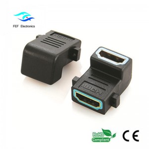 Adaptador HDMI hembra a HDMI hembra Tipo de ángulo de 90 grados Código: FEF-H-007