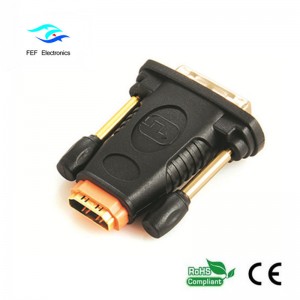 Adaptador HDMI hembra a DVI 24 + 1 macho Convertidor macho a hembra Código: FEF-HD-006