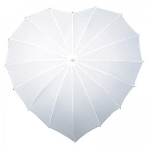 Love Hearted Shaped Promocional Valentine Umbrella