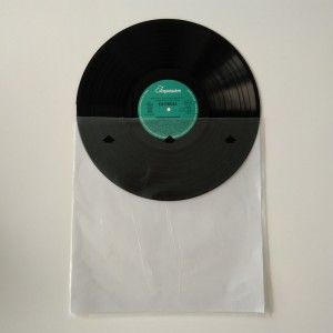 12 Funda interior antiestática de papel de arroz LP con impresión de logotipo personalizada