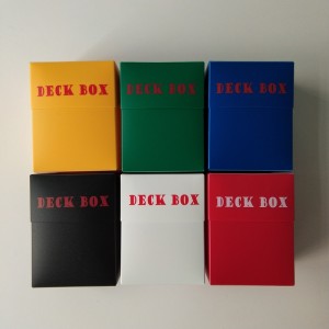 80+ Poly Black Deck Box para Pokémon / Yu-Gi-Oh y Magic Card
