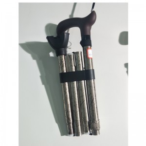 bastón plegable de aluminio para asistencia sanitaria con impresión completa