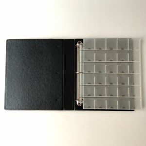 Carteras de álbumes de almacenamiento de coleccionistas de monedas para anillo en D de monedas conmemorativas