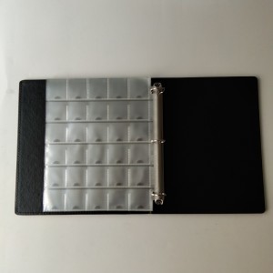 Carteras de álbumes de almacenamiento de coleccionistas de monedas para anillo en D de monedas conmemorativas