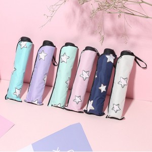 Paraguas de lluvia que cambia de color con función de apertura manual 3 paraguas plegable