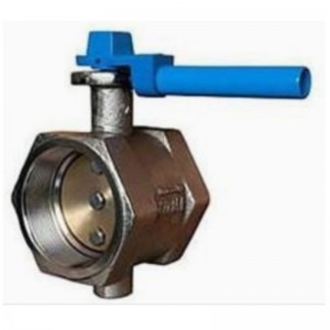 Válvula de mariposa con extremo roscado