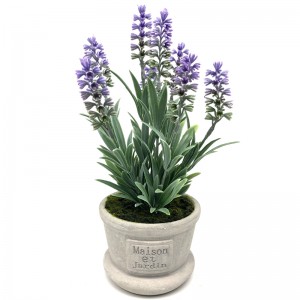 Planta de maceta artificial moderna Decoración del hogar Arreglos florales de lavanda Decoración de mesa