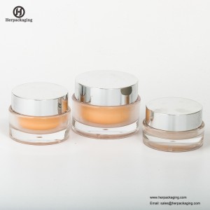 HXL213A tarro cosmético acrílico vacío redondo de lujo