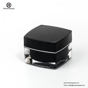 HXL214 Tarro cosmético vacío redondo Contenedor de doble pared Tarro para el cuidado de la piel