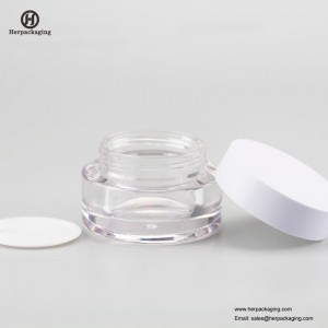 HXL237A tarro cosmético acrílico vacío redondo de lujo
