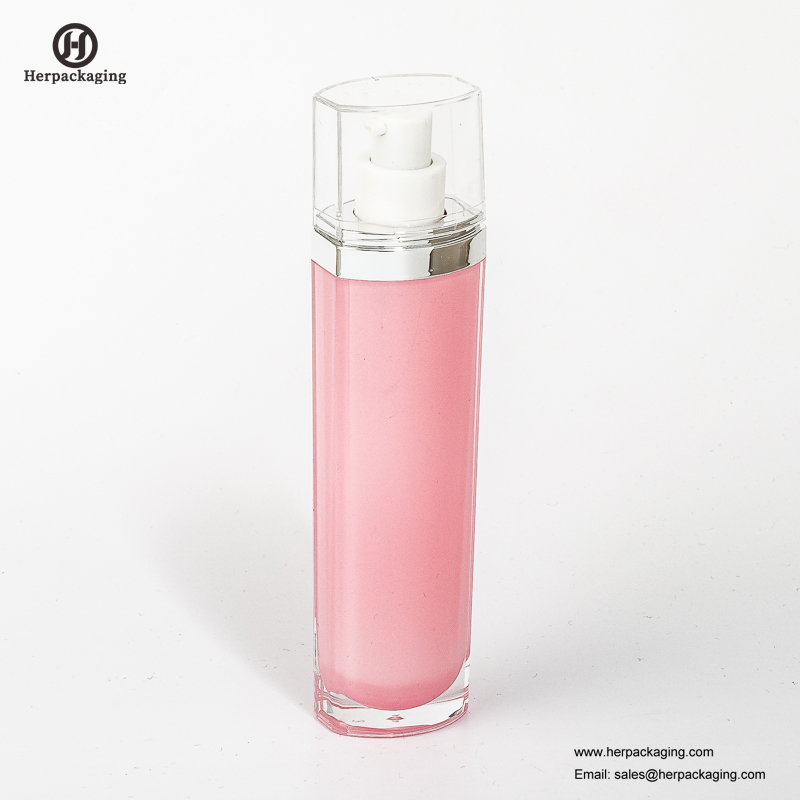 HXL319 Crema de acrílico vacía sin aire y botella de loción envase cosmético envase para el cuidado de la piel
