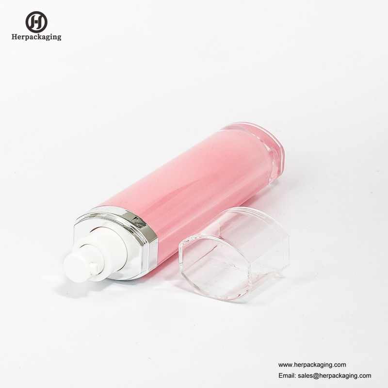 HXL319 Crema de acrílico vacía sin aire y botella de loción envase cosmético envase para el cuidado de la piel