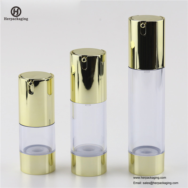 HXL421 Acrílico vacío sin aire crema y botella de loción envases cosméticos cuidado de la piel contenedor