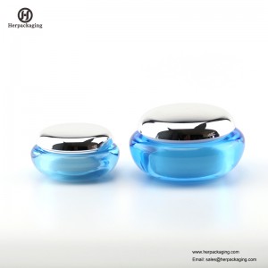 HXL226 tarro cosmético acrílico vacío redondo de lujo