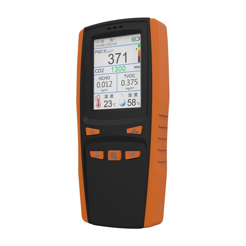 Detector portátil Medidor de CO2 de gas DM509 Sistema de monitoreo de calidad del aire Detector de polvo PM2.5