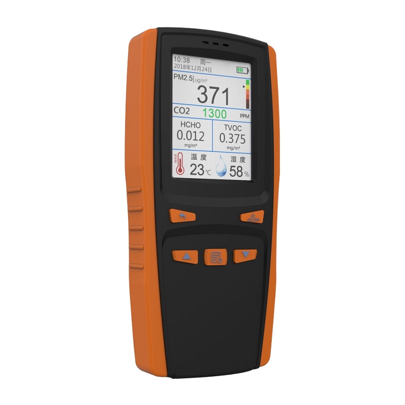 Detector portátil Medidor de CO2 de gas DM509 Sistema de monitoreo de calidad del aire Detector de polvo PM2.5