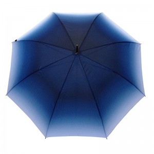 Paraguas recto de comercialización de tela de gradiente abierto automático de 23 pulgadas