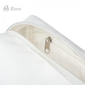 OEM bolsa de cosmestic cremallera costura cosido sello promocional