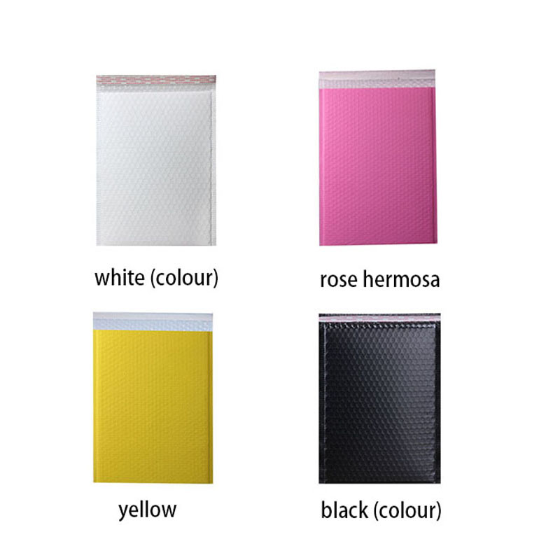 Envases de burbujas de envases de plástico impresos personalizadosBolsa de polietileno de color rosa con burbujas de oro rosa