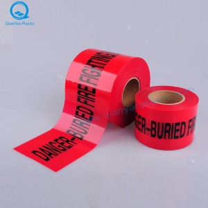 Cinta de advertencia subterránea de GAS; ELECTRICIDAD Cinta de advertencia subterránea; Cinta de advertencia de fuego subterráneo