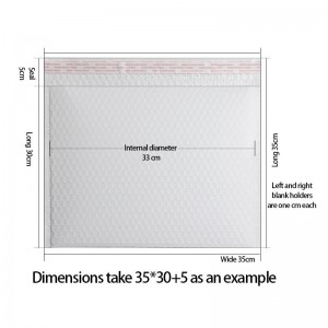 Bolsas de envío de sobres de burbujas de aire kraft blanco por mayor