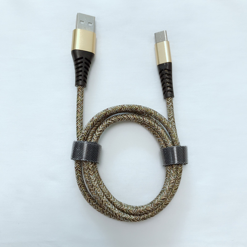 Buen precio Nueva flexión trenzada Flexión de carga rápida Carcasa de aluminio redonda Cable de datos USB para micro USB, tipo C, iPhone carga y sincronización de rayos