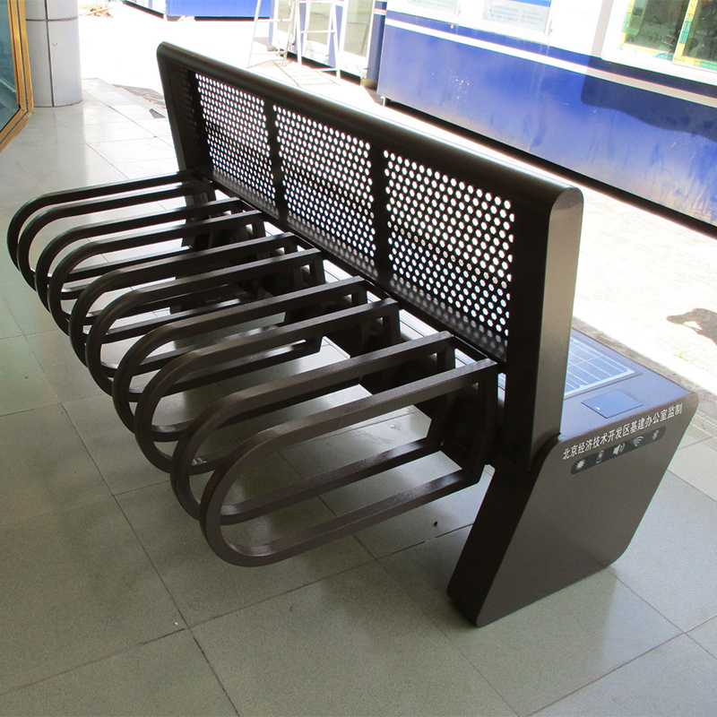 Solar Park Bench Asientos en calles públicas con carga inalámbrica