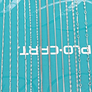 S925 Cadena de plata tejida al por mayor