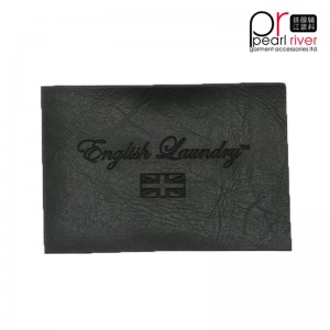 moda cuero colorido gran número etiqueta colgante