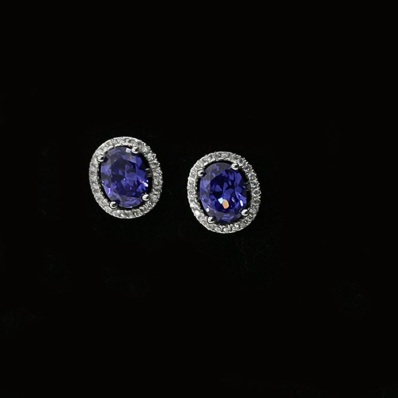 925 Silver Ear Nails Fashion Zircon Ear Nails Uñas de oreja para mujer de alto grado