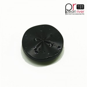 Logotipo personalizado redondo grabado resina coser botones para ropa / camisa