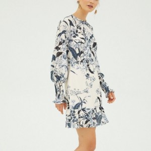 Vestido mini de manga larga de la manga larga 2022 para dama