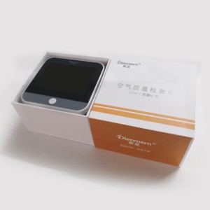 Dienmern Air Quality Monitor PM2.5 Detector de formaldehído HCHO TVOC Tester Analizador de gases portátil para la temperatura de la oficina en casa